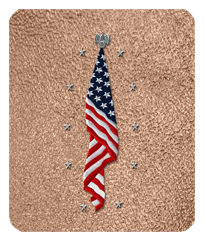 DF35-421-SH-BZ Flag at Rest Shimmer Bronze